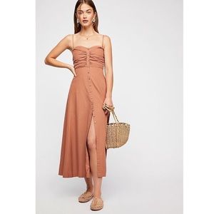 FREE PEOPLE Isha Tube Midi Dress, Size XS, NWOT